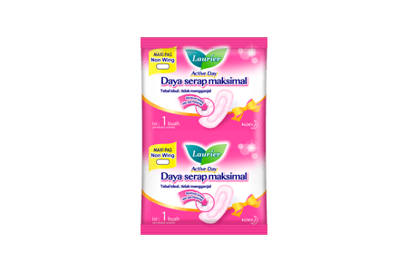 Laurier Active Day Maxi Pas Non Wing 22cm