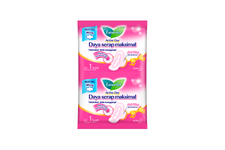 Laurier Active Day Maxi Pas Wing 22cm