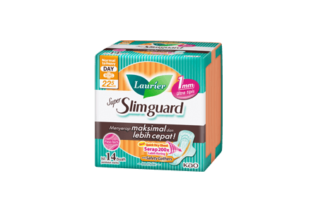 Laurier Super Slimguard 22.5cm with Gathers