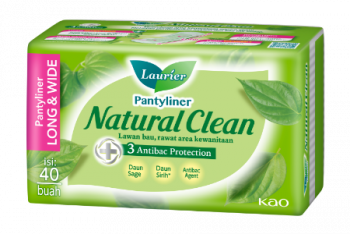 Laurier Natural Clean Pantyliner Long & Wide 40s