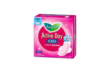 Laurier Active Day X-Tra Maxi Wing 22cm